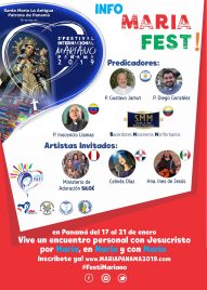 Ponentes Festival Mariano de la Juventud Panama 2019